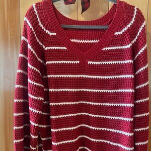 Red striped sweater